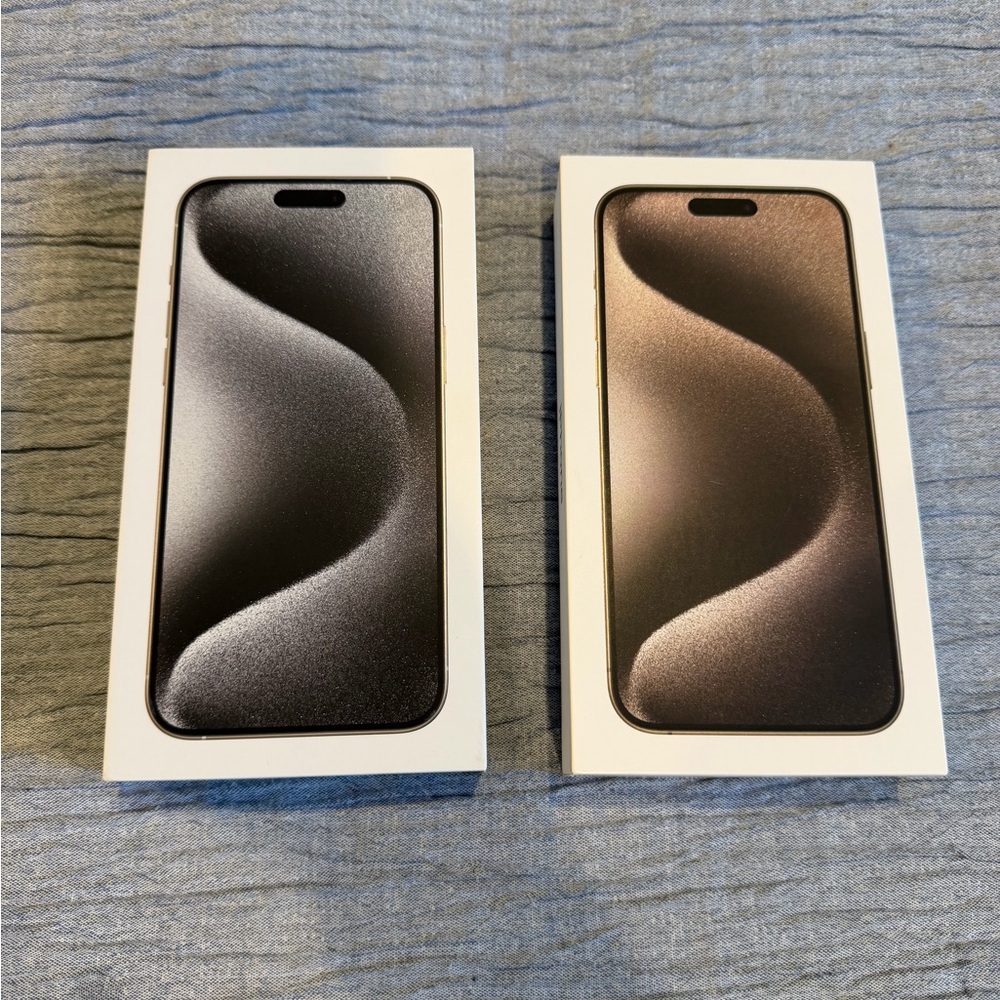 iPhone 15 pro max two boxes